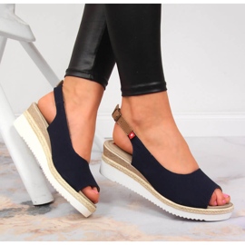 Női sötétkék szandál Big Star JJ276046 1