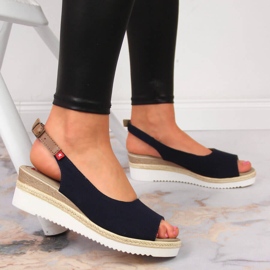 Női sötétkék szandál Big Star JJ276046 2