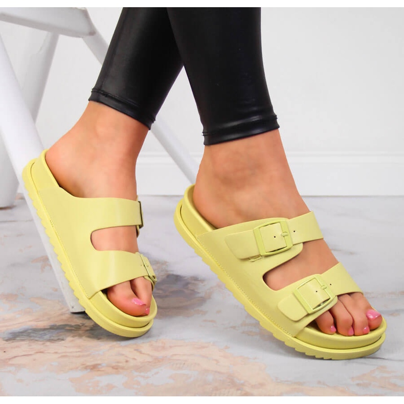 S.Barski Sárga női gumipapucs csatos sárga S. Barski 1