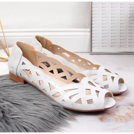 Női ezüst áttört balerinacipő Jezzi 2