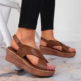 Barna Filippo női barna ékszandál 2