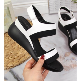 Női szandál ék fehér Sergio Leone 1