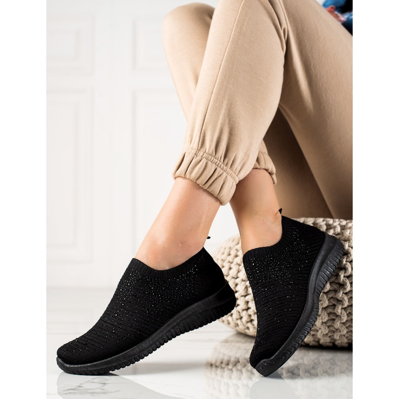 W. Potocki Cipők Potocki kristályokkal fekete 1 W. Potocki Cipők Potocki kristályokkal fekete 1