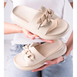 Divatos LA.FI bézs papucs 1 Divatos LA.FI bézs papucs 1