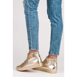 Seastar Magas fűzős tornacipő sárga 2