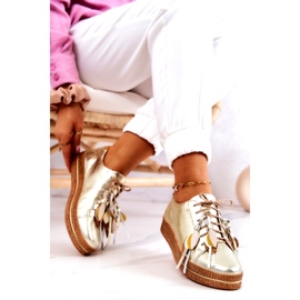 Maciejka 04550-25 Arany bőrcipő aranysárga 4