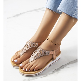 Rózsaszín Ahola platformszandál 1