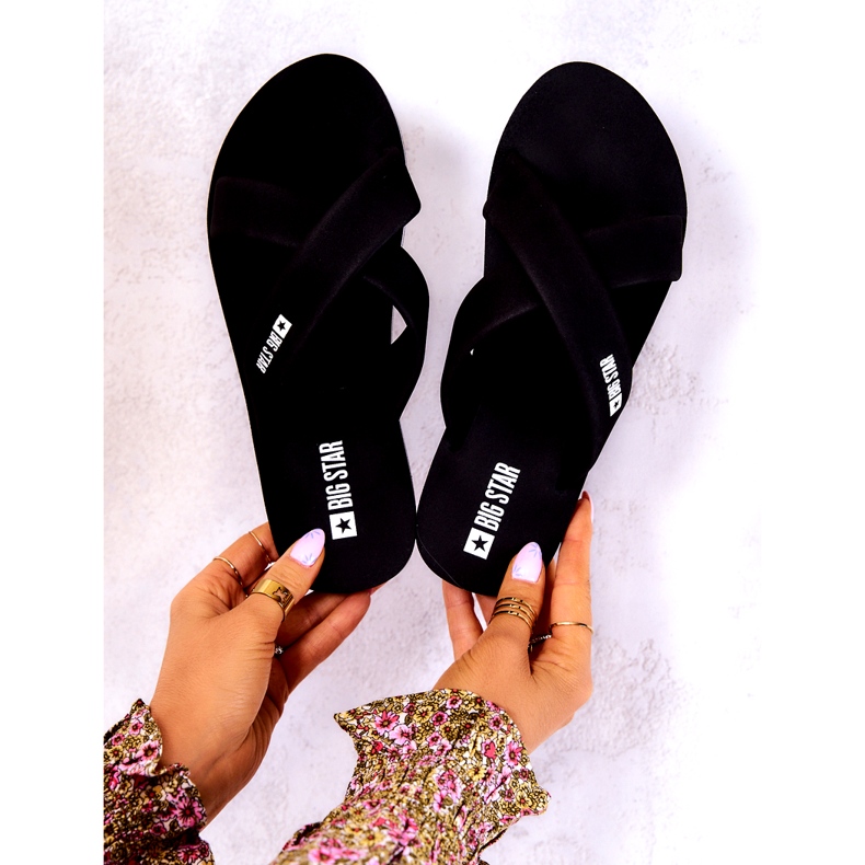 Női hab papucs Big Star JJ274A338 Fekete 3