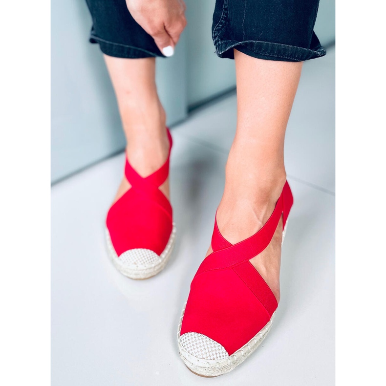 Espadrilles Wedge szandál Dolor Red piros 1