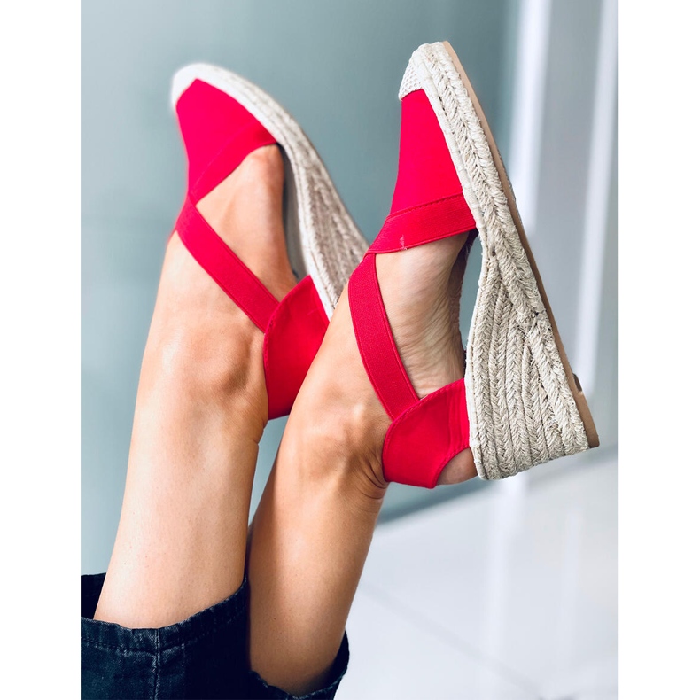 Espadrilles Wedge szandál Dolor Red piros 2
