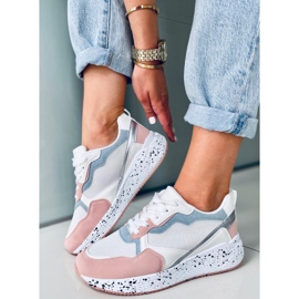 Women's Truth White tornacipő fehér kék rózsaszín ezüst 1