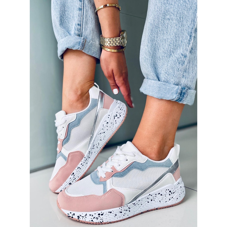 Women's Truth White tornacipő fehér kék rózsaszín ezüst 1