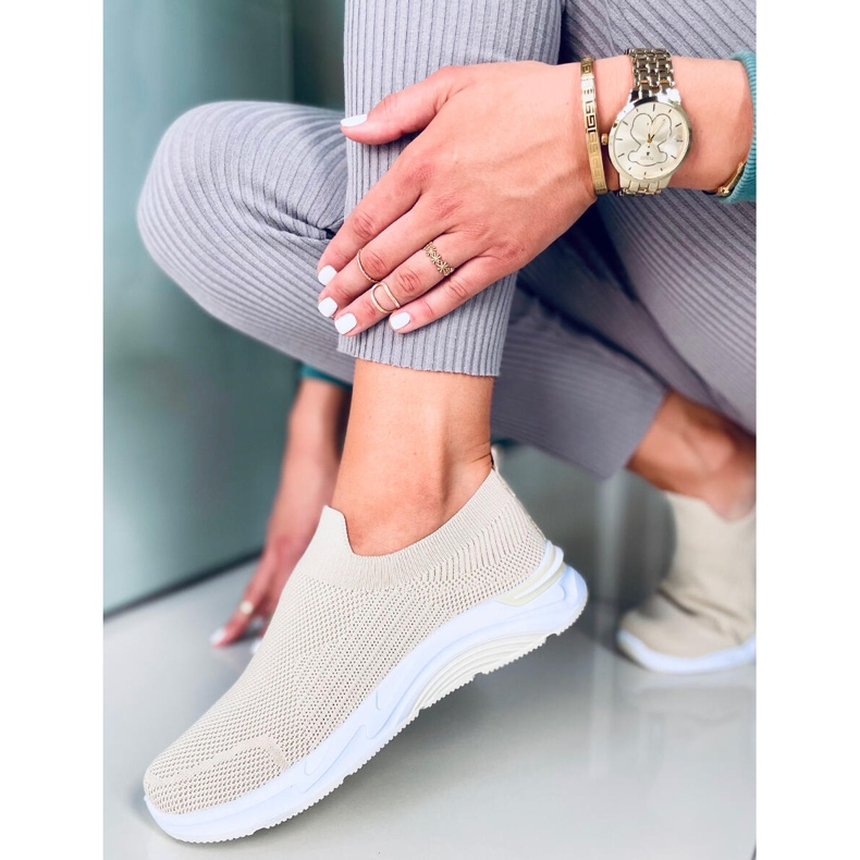 Bloom Beige zoknis sportcipő bézs 2