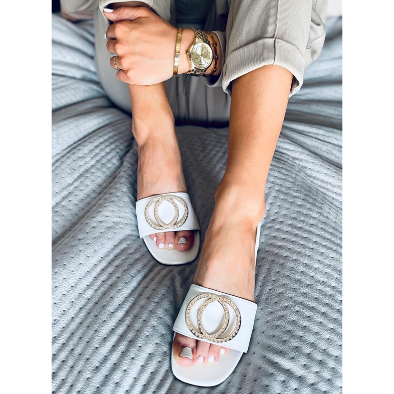 Allor White női papucs fehér 1