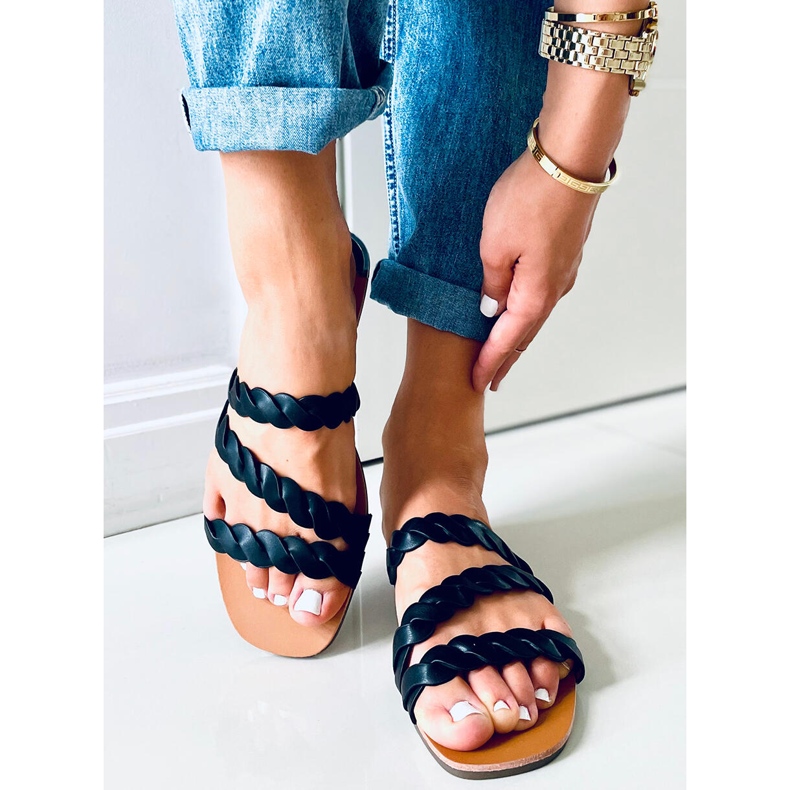 Clover Fekete női papucs 2