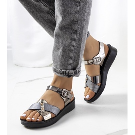 Tulia fekete női szandál 1