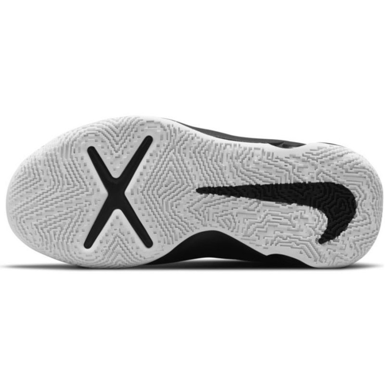 Nike Team Hustle D 10 Big Basketball Shoe Jr CW6735 004 kosárlabda cipő fekete ezüst 6