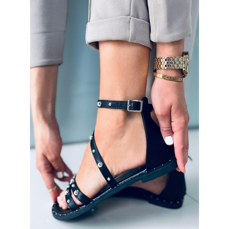 Fekete Cairo római szandál 2