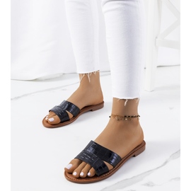 Mila elegáns fekete papucsai 1