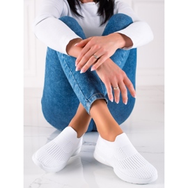 Csúsztatható sportcipő fehér 2