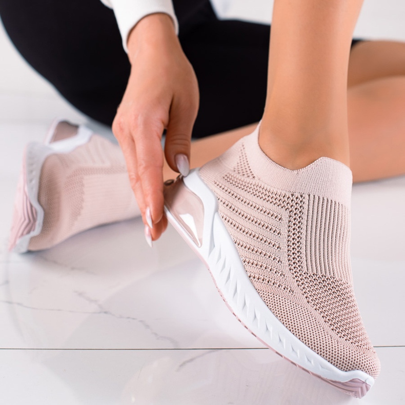 DK Kényelmes felcsúsztatható sportcipő rózsaszín 1
