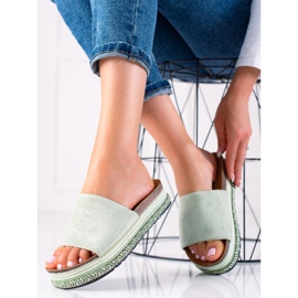 Bestelle Zöld Papucs A Platformon 2