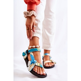 PM1 Női szandál zöld Caprisa tépőzárral fehér 1 PM1 Női szandál zöld Caprisa tépőzárral fehér 1