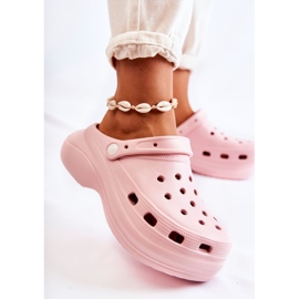 FS1 Női hab papucs Crocs Pink Coline rózsaszín 2