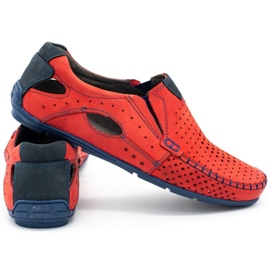 Mario Pala Férfi cipő mokaszin 901 nyári piros 3