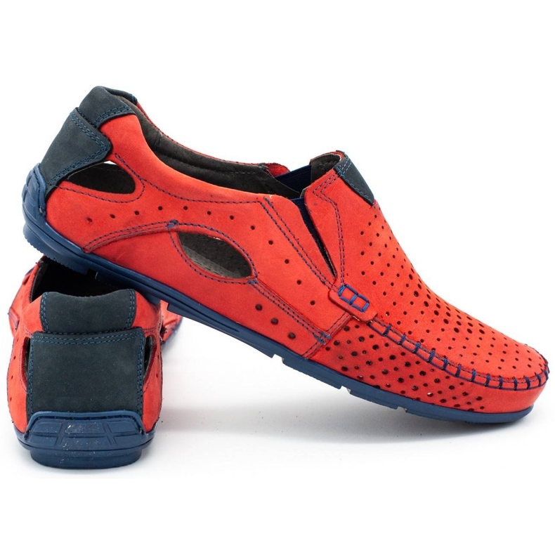 Mario Pala Férfi cipő mokaszin 901 nyári piros 3