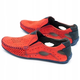 Mario Pala Férfi cipő mokaszin 901 nyári piros 4