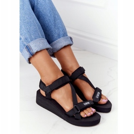 Big Star Női hab szandál ék a nagy csillag FF274A349 fekete 5