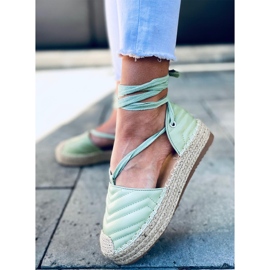 Freesia Green bokakötős espadrillák zöld 1