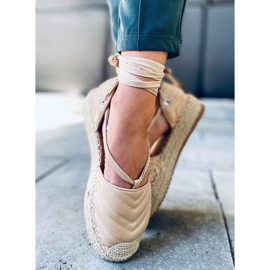 Freesia Beige bokakötős espadrillák bézs 1