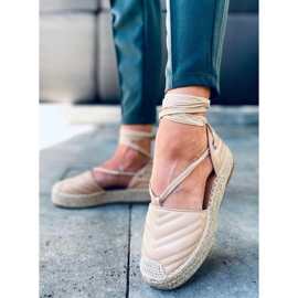 Freesia Beige bokakötős espadrillák bézs 2 Freesia Beige bokakötős espadrillák bézs 2