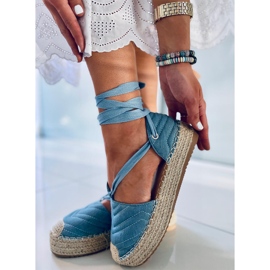 Freesia Blue bokáig érő espadrillák kék 2 Freesia Blue bokáig érő espadrillák kék 2