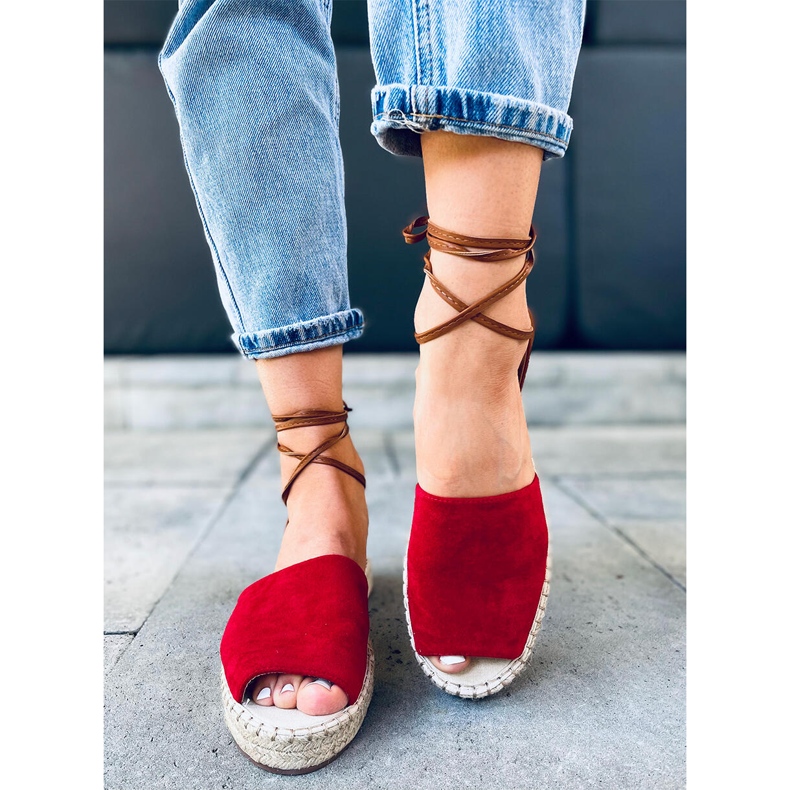 Andrina Red női espadrillák piros 1