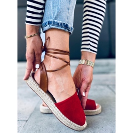 Andrina Red női espadrillák piros 2