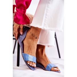 Bőr Maciejka 1971-61 kék szandál 1