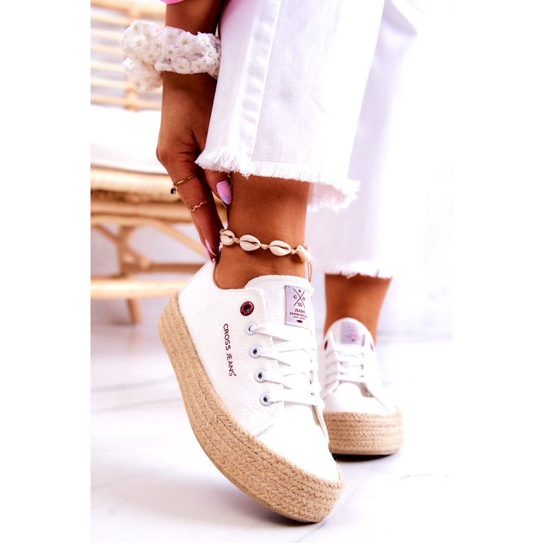 Big Star Sportcipő Espadrilles Cross Jeans JJ2R4005C Fehér 4