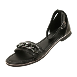 Evento Női szandál lánccal 22SD35-4876 fekete 5