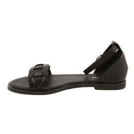 Evento Női szandál zsinórral 22SD35-4604 fekete 1