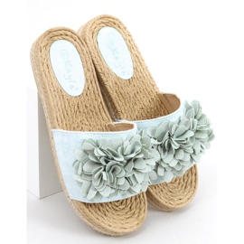 Virágos fiesta Primrose Green papucs zöld 2