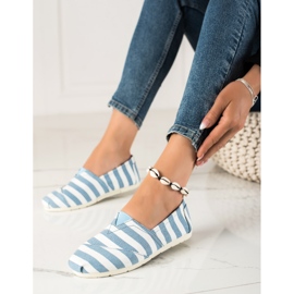Black Forest Csíkos Slipons fehér kék 1