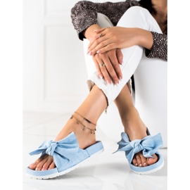 SHELOVET Divatos papucs masnival kék 1