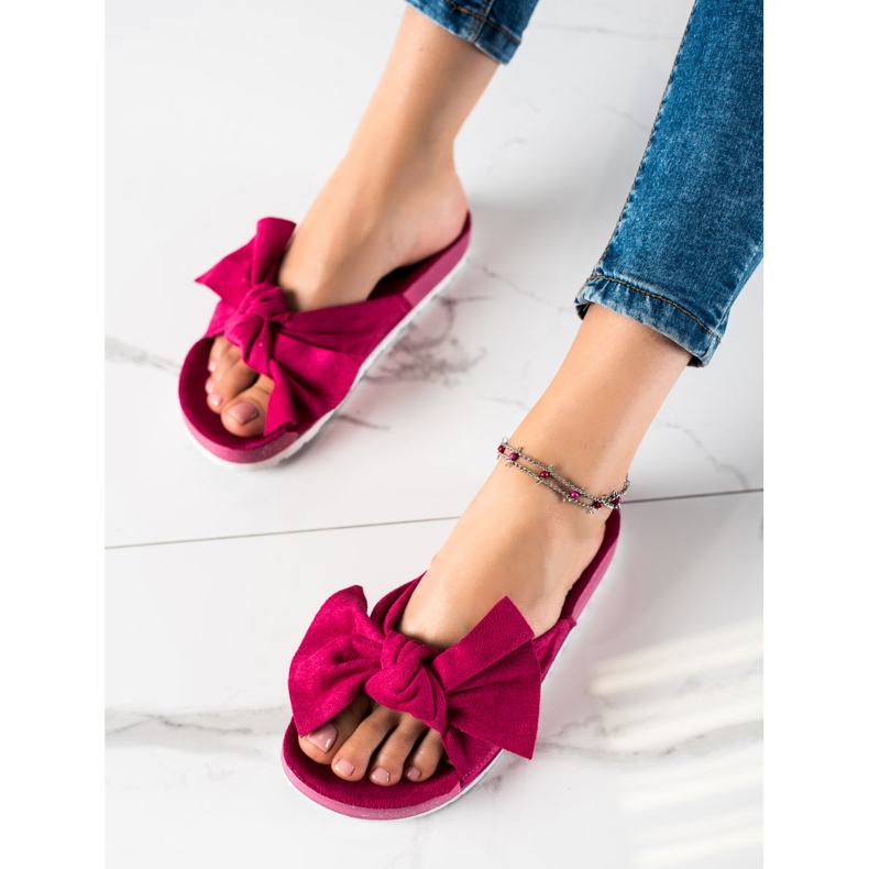 SHELOVET Divatos papucs íjjal rózsaszín 1