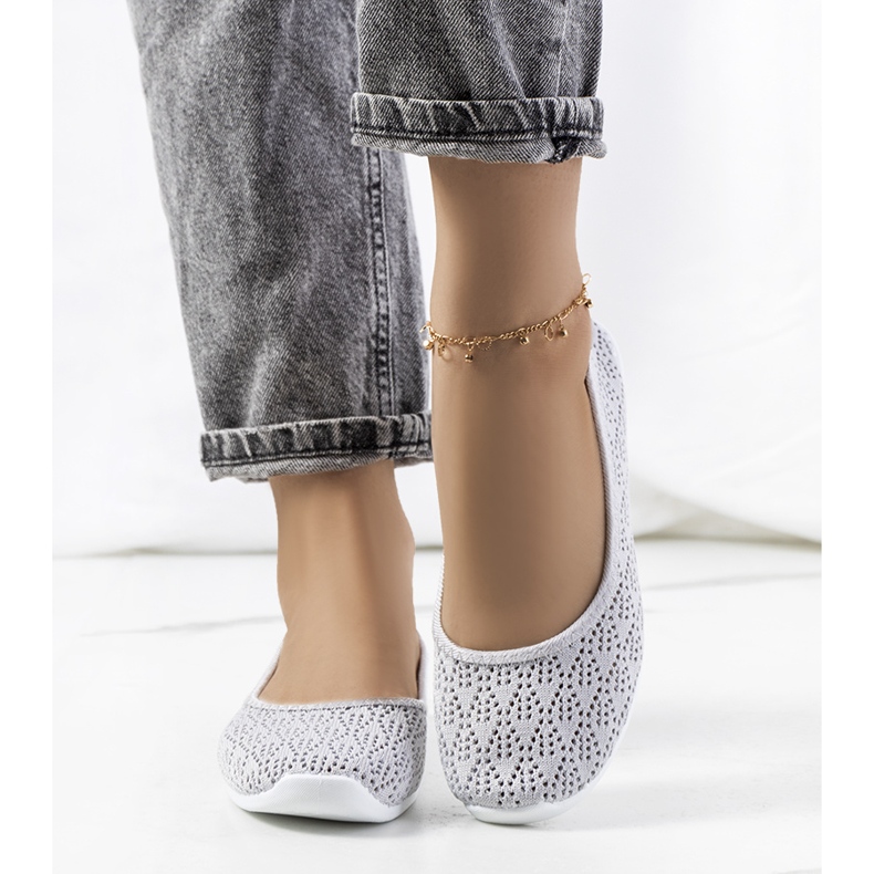 Holmen szürke áttört balerinák 1 Holmen szürke áttört balerinák 1