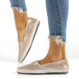 Bőr cipő Filippo DP031 / 22 Go golden szürke aranysárga 7
