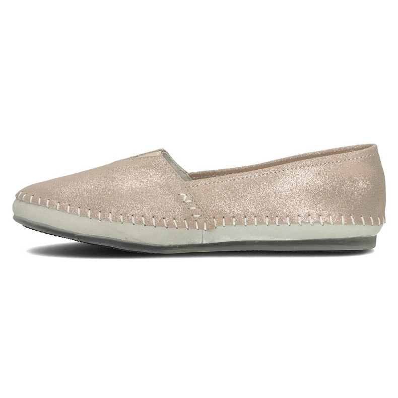 Bőr cipő Filippo DP031 / 22 Go golden szürke aranysárga 2