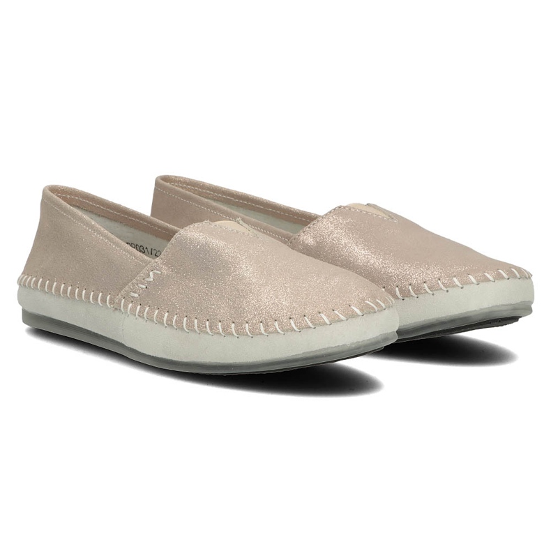 Bőr cipő Filippo DP031 / 22 Go golden szürke aranysárga 5